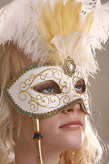 Image showing Woman with mask