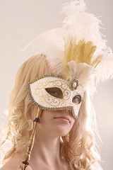 Image showing Woman with mask