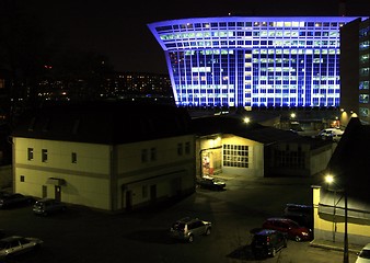 Image showing A closed-to-ship building