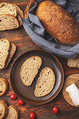 Image showing Crusty homemade bread