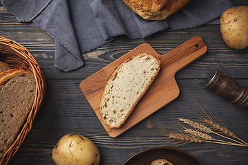 Image showing Fresh bread slice