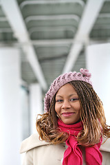 Image showing smiling young woman