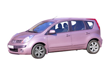 Image showing Lilac Japanese Car, Isolated