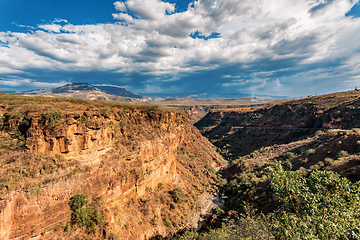 Image showing Mountain landscape with canyon, Amhara Region Ethiopia