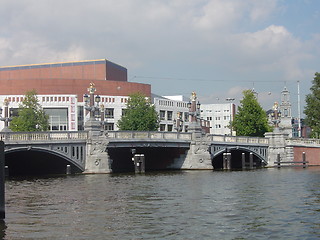 Image showing Blauwbrug Bridge (Amsterdam)