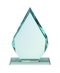 Image showing Arrow shaped crystal award