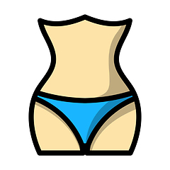 Image showing Icon Of Slim Waist