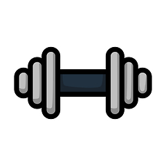 Image showing Icon Of Dumbbell