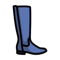 Image showing Autumn Woman Boot Icon