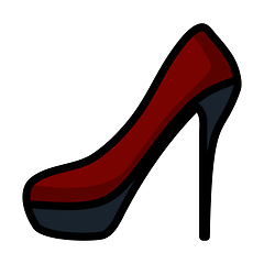 Image showing High Heel Shoe Icon