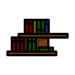 Image showing Wall Bookshelf Icon