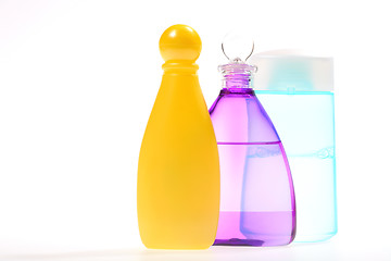 Image showing Varicolored Bottles