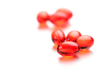 Image showing Bright Red Capsules