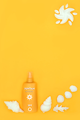 Image showing Factor Fifty Suntan Lotion for Skin Protection