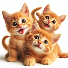 Image showing adorable young orange kittens