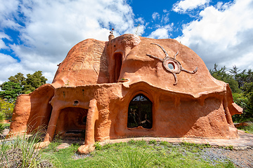 Image showing Casa Terracota, House made of clay Villa de Leyva, Boyaca department Colombia.