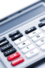 Image showing Tax calculator keypad