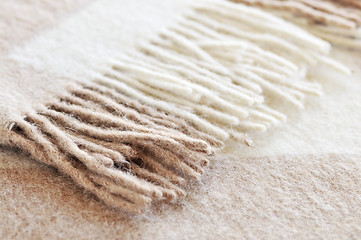 Image showing Cozy alpaca wool blanket