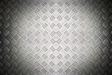 Image showing Texture, metal and wall with solid surface of steel, iron or abstract pattern on background wallpaper. Template, effect or durable material of sheet, plain or rough lines for panel design or detail