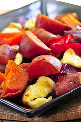 Image showing Roasted sweet potatoes