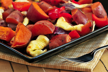 Image showing Roasted sweet potatoes