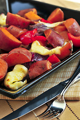 Image showing Roasted sweet potatoes