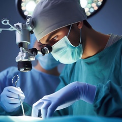 Image showing doctor performing operation