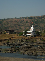 Image showing TEMPLE IN AN INDIAN VILLAGE