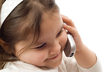 Image showing Child Phone Conversation