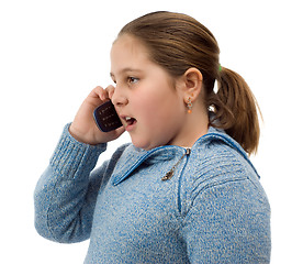 Image showing Girl Talking On The Phone