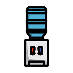 Image showing Office Water Cooler Icon