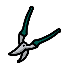 Image showing Garden Scissors Icon
