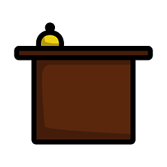 Image showing Hotel Reception Desk Icon