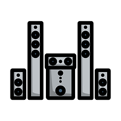 Image showing Audio System Speakers Icon