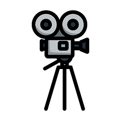 Image showing Retro Cinema Camera Icon