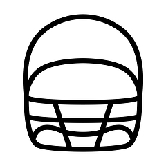 Image showing American Football Helmet Icon