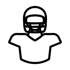 Image showing American Football Player Icon