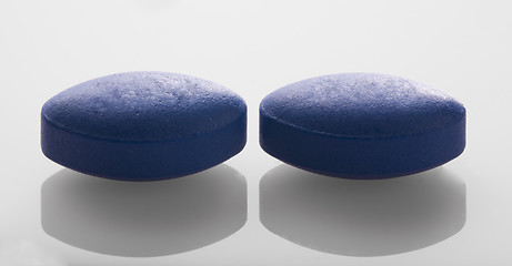 Image showing Two Blue Pills