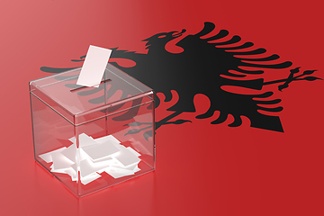 Image showing Concept image for elections in Albania