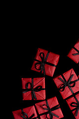 Image showing red gift boxes