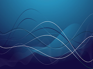 Image showing Background with abstract smooth lines