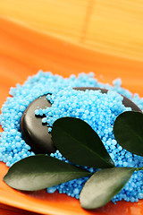 Image showing blue bath salt