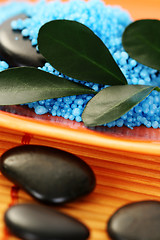 Image showing blue bath salt