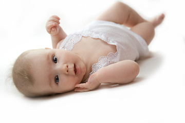 Image showing baby in a bed