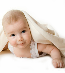 Image showing baby in a bed