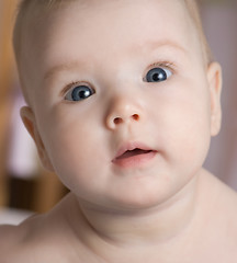 Image showing baby in a bed 