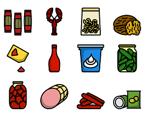 Image showing Food Icon Set