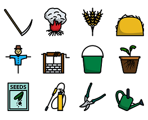 Image showing Garden Icon Set