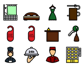 Image showing Hotel Icon Set