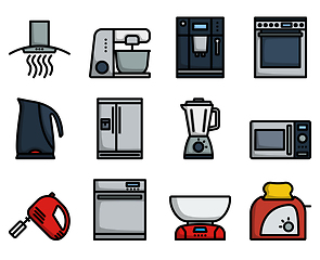 Image showing Kitchen Icon Set